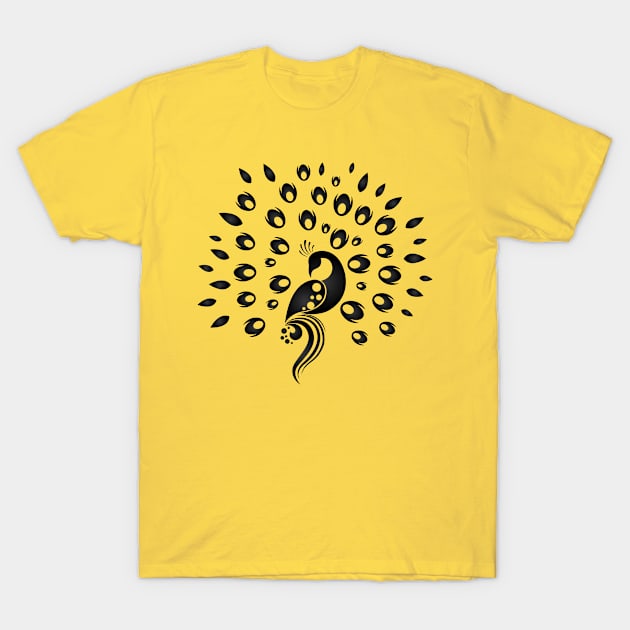 peacock art T-Shirt by Express Yourself everyday